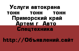 Услуги автокрана 50 тонн, 25 тонн, 14 тонн - Приморский край, Артем г. Авто » Спецтехника   